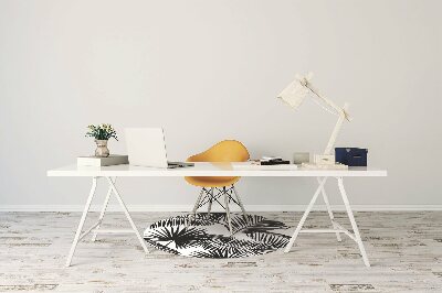 Tapete para cadeira de escritório Folhas exóticas