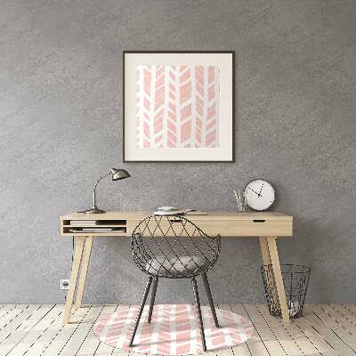 Tapete para escritório Espinha de peixe rosa