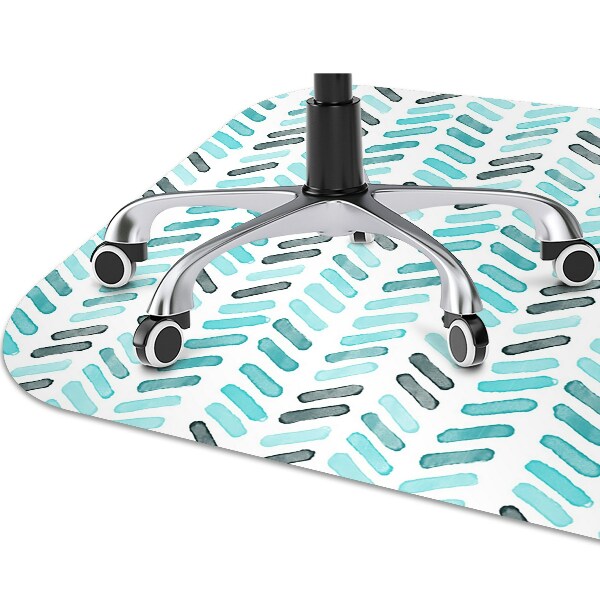Tapete para cadeira de escritório espinha de peixe aquarela