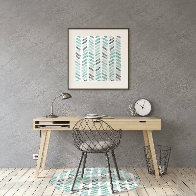 Tapete para cadeira de escritório espinha de peixe aquarela