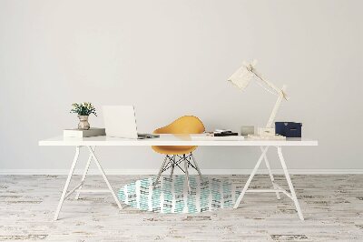 Tapete para cadeira de escritório espinha de peixe aquarela