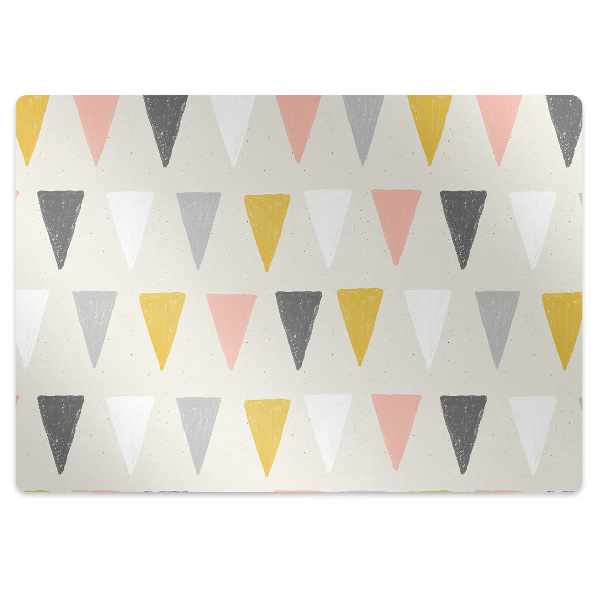 Tapete para cadeira de escritório Padrão triangular