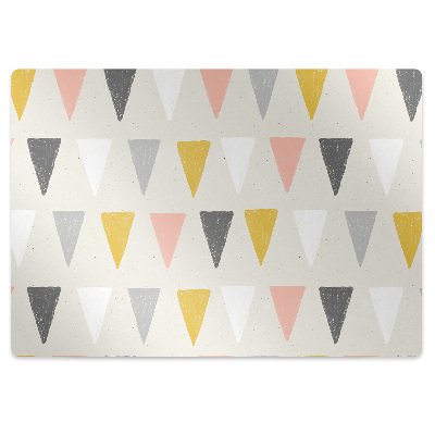 Tapete para cadeira de escritório Padrão triangular