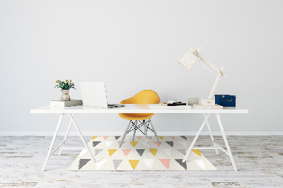 Tapete para cadeira de escritório Padrão triangular
