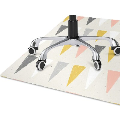 Tapete para cadeira de escritório Padrão triangular