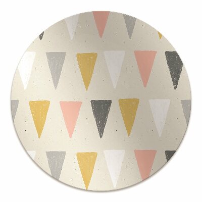 Tapete para cadeira de escritório Padrão triangular