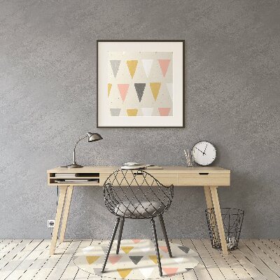 Tapete para cadeira de escritório Padrão triangular