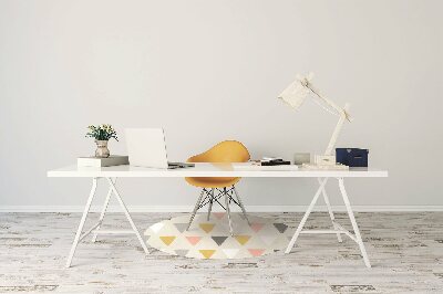Tapete para cadeira de escritório Padrão triangular