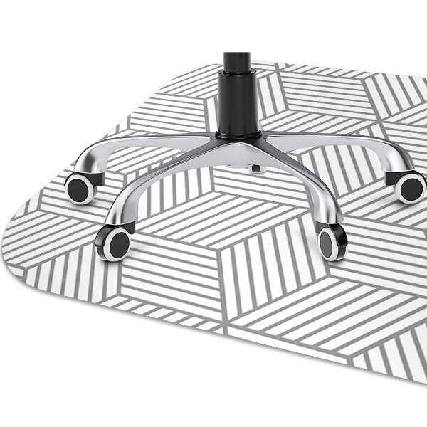 Tapete para escritório Cubos 3D cinza