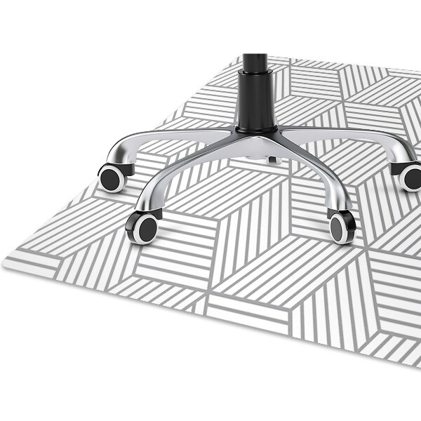 Tapete para escritório Cubos 3D cinza