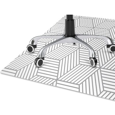 Tapete para escritório Cubos 3D cinza