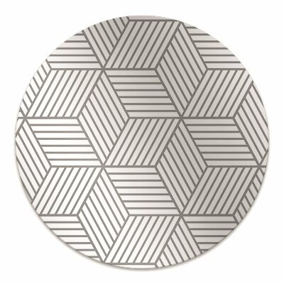 Tapete para escritório Cubos 3D cinza