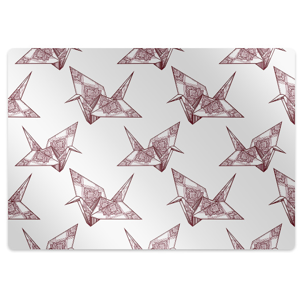 Tapete para escritório Pássaros de origami