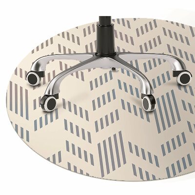 Tapete para cadeira de escritório espinha de peixe geométrica