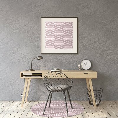 Tapete para escritório Triângulos rosa