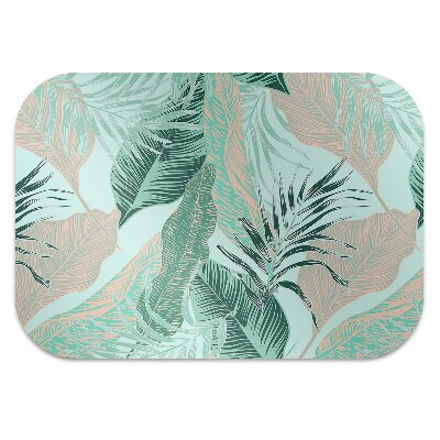 Tapete para cadeira de escritório Folhas tropicais