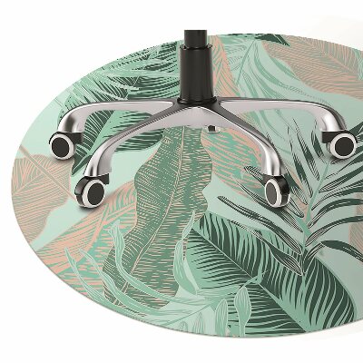 Tapete para cadeira de escritório Folhas tropicais