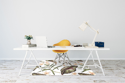 Tapete para escritório Folhas e flores