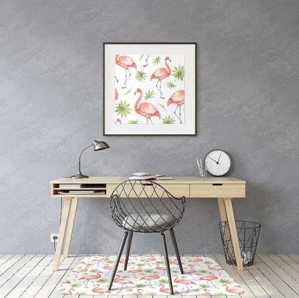 Tapete para escritório Flamingos