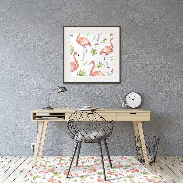 Tapete para escritório Flamingos