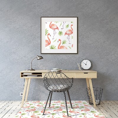 Tapete para escritório Flamingos