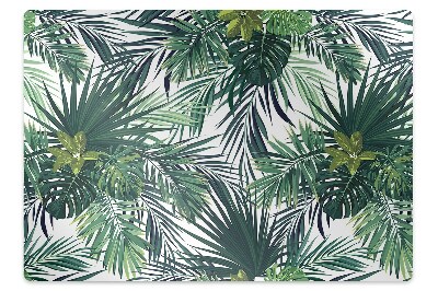 Tapete para cadeira de escritório Folhas tropicais