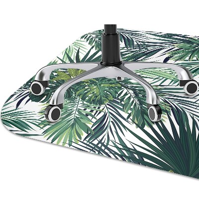 Tapete para cadeira de escritório Folhas tropicais
