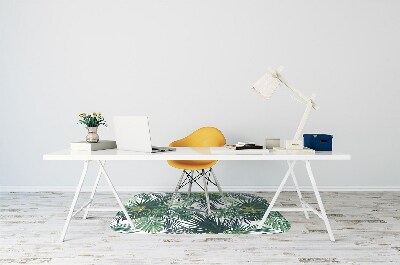Tapete para cadeira de escritório Folhas tropicais