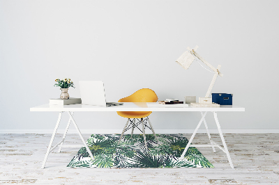 Tapete para cadeira de escritório Folhas tropicais