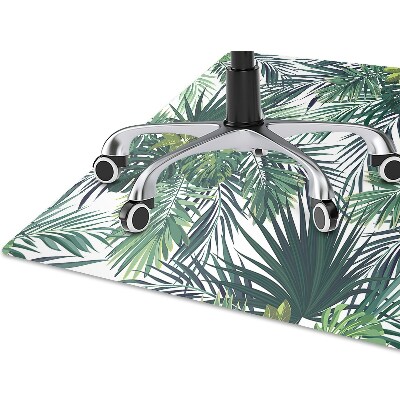 Tapete para cadeira de escritório Folhas tropicais