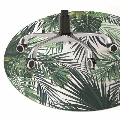 Tapete para cadeira de escritório Folhas tropicais
