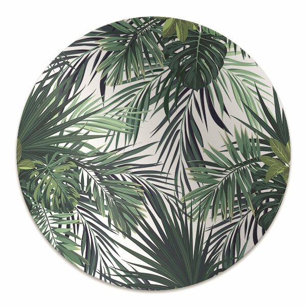 Tapete para cadeira de escritório Folhas tropicais
