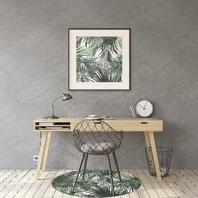 Tapete para cadeira de escritório Folhas tropicais