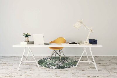Tapete para cadeira de escritório Folhas tropicais