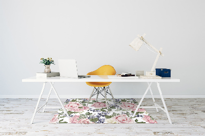Tapete escritório Rosas em aquarela