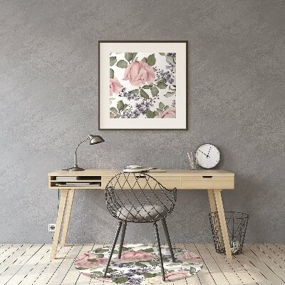 Tapete escritório Rosas em aquarela