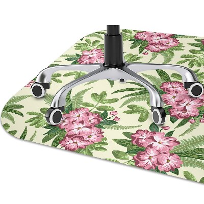 Tapete para cadeira de escritório Flores tropicais