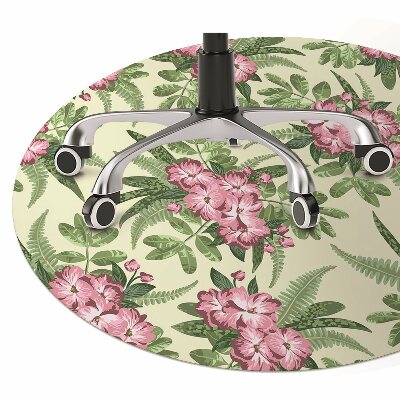 Tapete para cadeira de escritório Flores tropicais