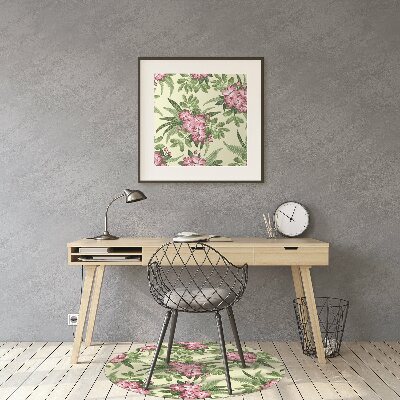 Tapete para cadeira de escritório Flores tropicais