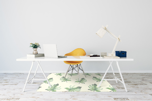 Tapete para escritório Folhas tropicais