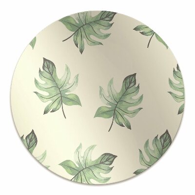 Tapete para escritório Folhas tropicais