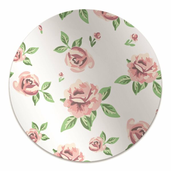 Tapete para cadeira de escritório Flores em tons pastel