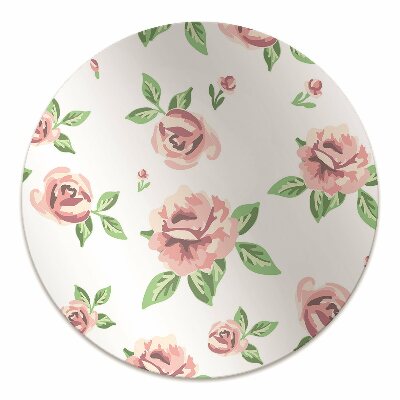 Tapete para cadeira de escritório Flores em tons pastel