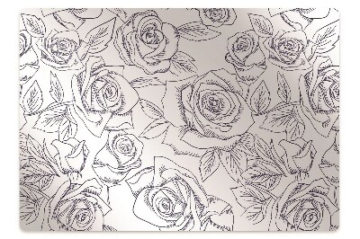 Tapete para escritório Rosas azuis