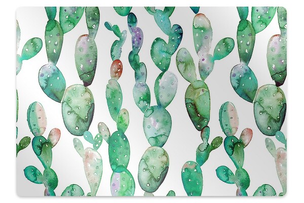 Tapete escritório Cactos em aquarela
