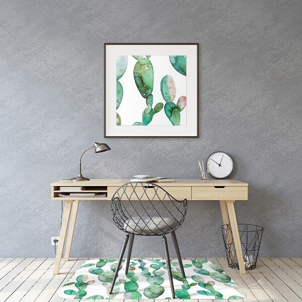 Tapete escritório Cactos em aquarela