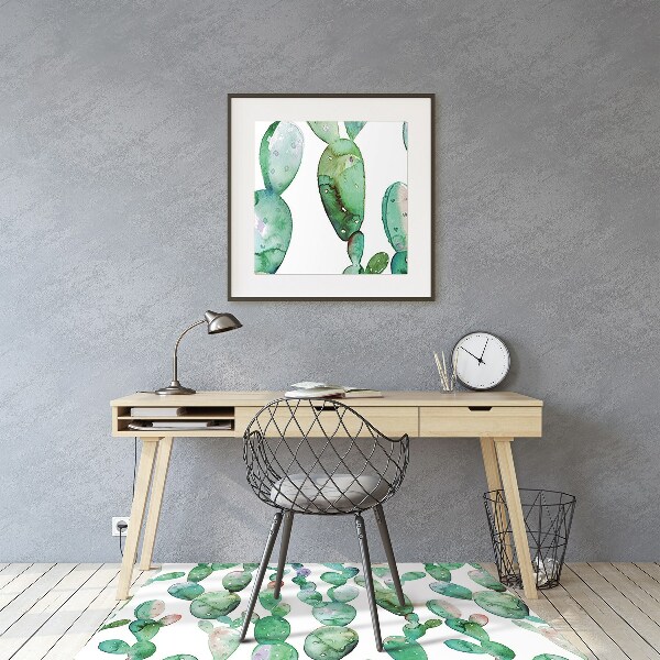 Tapete escritório Cactos em aquarela