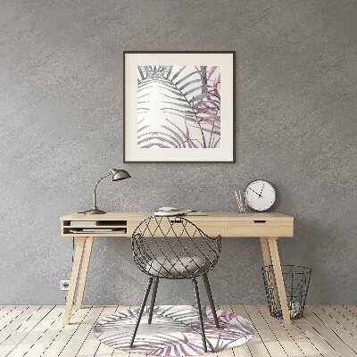Tapete para escritório Folhas cor de rosa