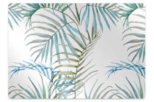 Tapete para cadeira de escritório Folhas tropicais