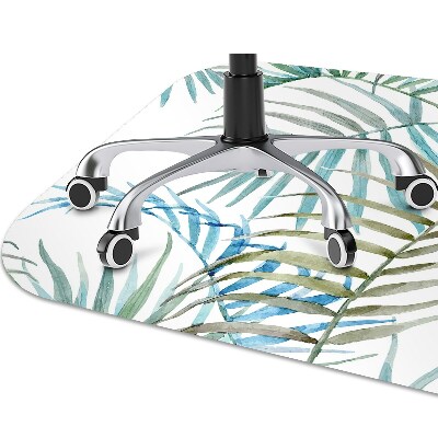 Tapete para cadeira de escritório Folhas tropicais